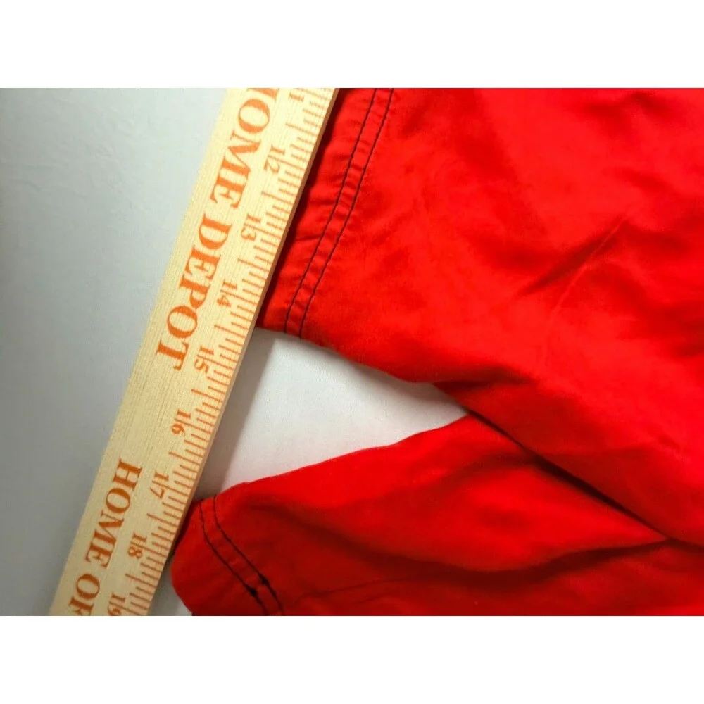 OP Ocean Pacific Mens 3XL 48-50 Red Black Swim Trunks Mesh Lined Cargo